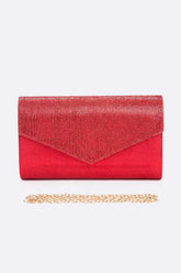 Womens Rhinestone Glitter Envelope Clutch Bag | Zarnesh